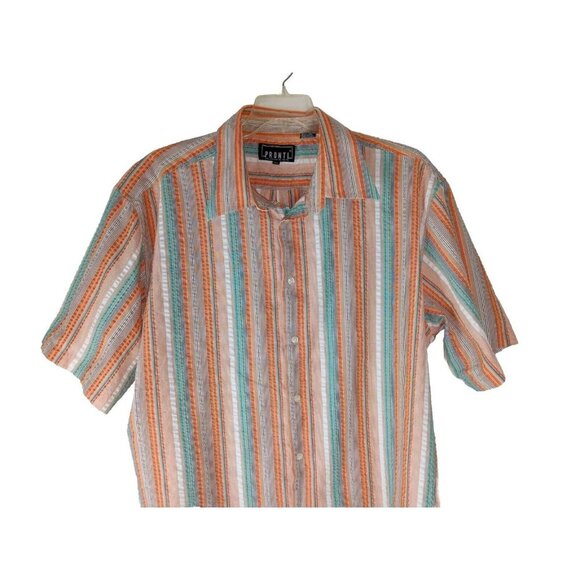 Pronti Collection by Phita Mens 3XL Shirt Short Sleeve Button Up - Picture 2 of 12